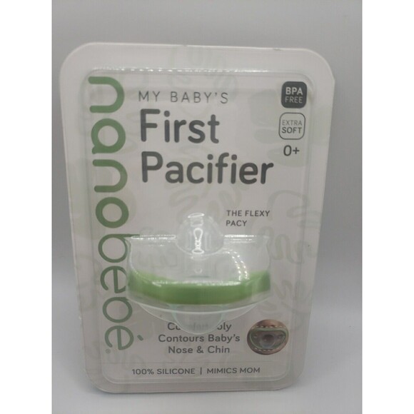 Nanobebe My Baby’s First Pacifier Silicone 0+ BPA Free Extra Soft - Picture 1 of 5